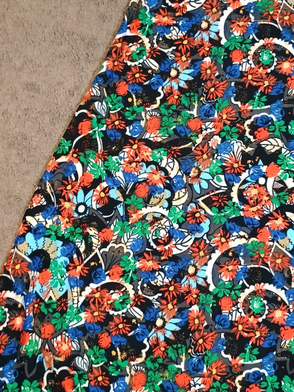 LuLaRoe/Carly Dress/Womens XS Floral Swing High Low Pocket NWT Comfy Travel Dres - Picture 6 of 11